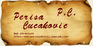 Periša Čučaković vizit kartica